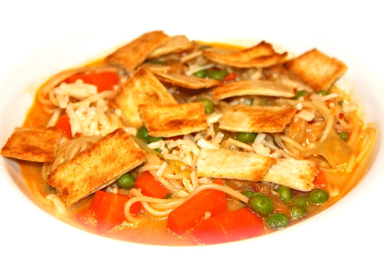 Spaghetti Tortilla Soup