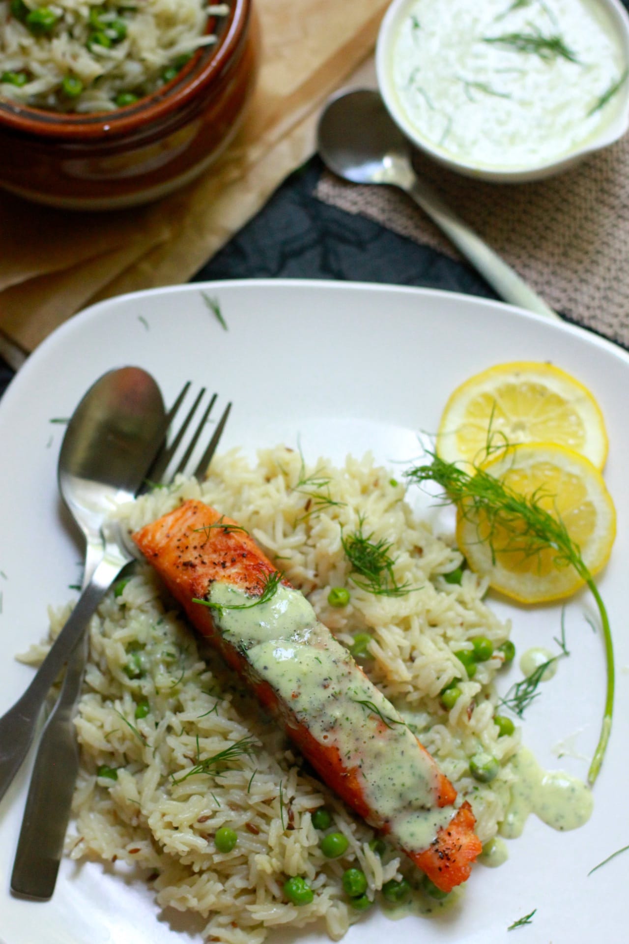 Salmon with Creamy Dill Sauce Playful Cooking