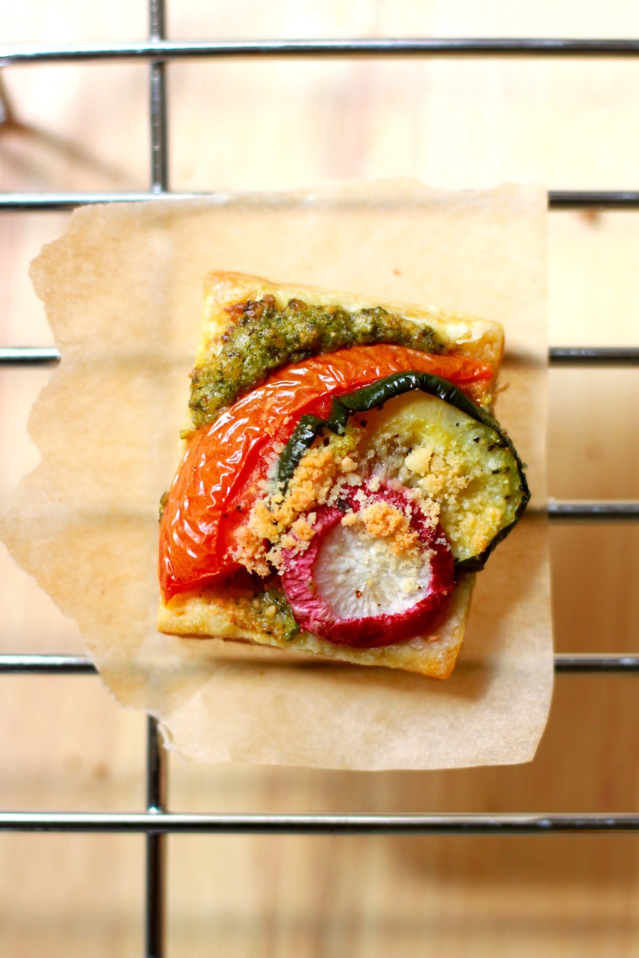 Vegetable Tartlets with Pesto Sauce 4