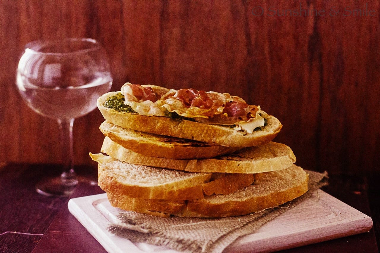 Bruschetta with Arugula Pesto Playful Cooking