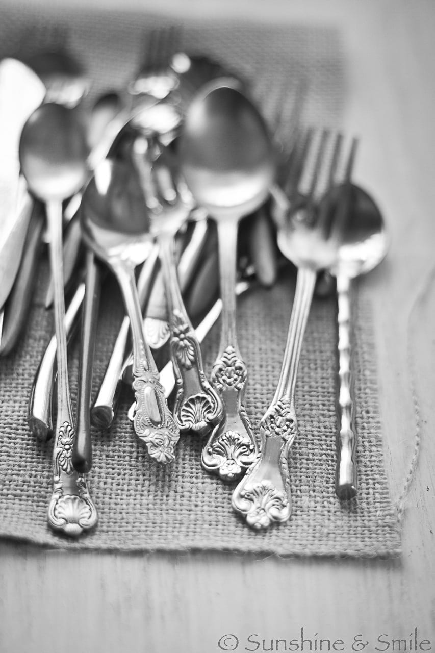 Black And White 3 black and white photo of spoon and forks