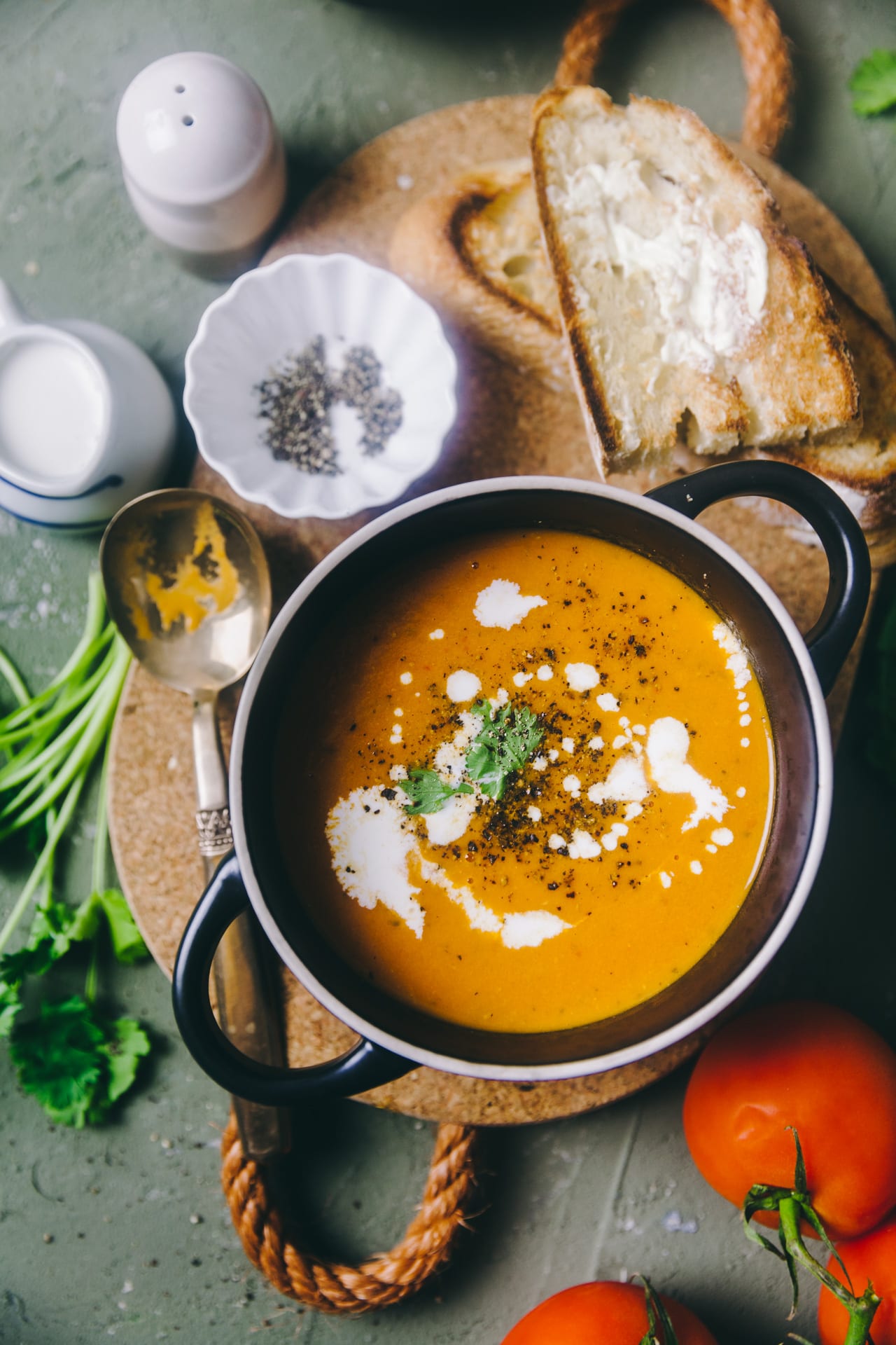 Spiced Tomato Soup | Playful Cooking #soup #tomato #foodphotography #indianrecipe #tomatoshorba