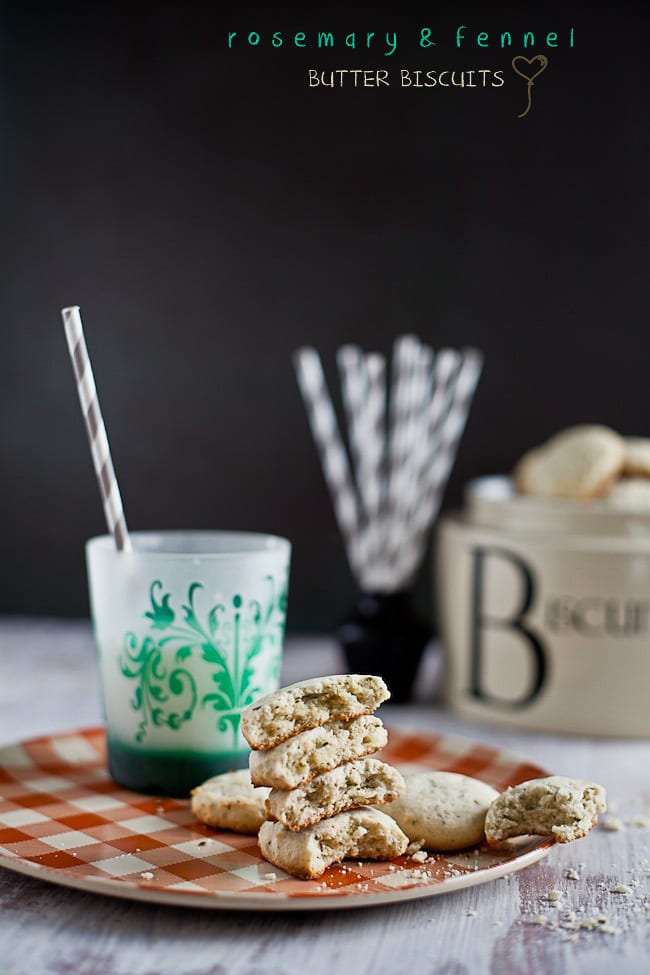 Rosemary and Fennel Butter Biscuits Playful Cooking