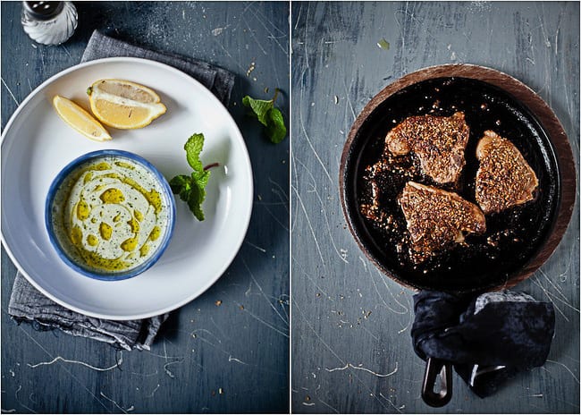 Lamb Chops with Yogurt Mint Sauce by Sunshine and Smile