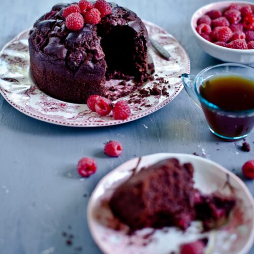 Raspberry Ricotta Chocolate Cake | Playful Cooking