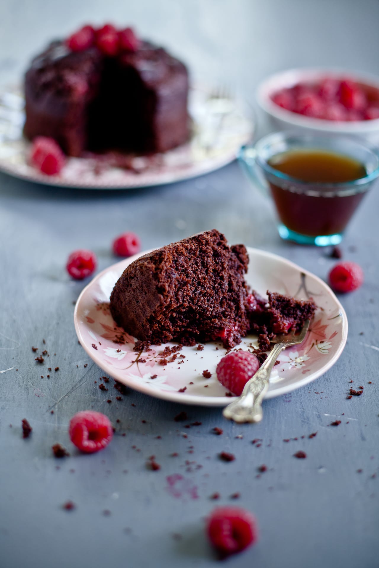 Raspberry Ricotta Chocolate Cake | Playful Cooking