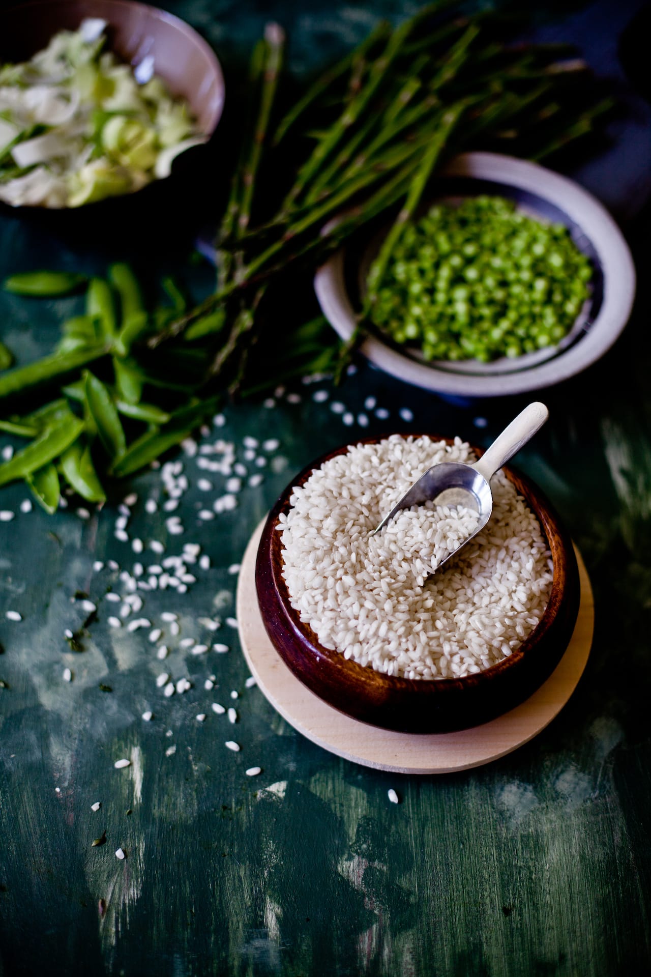 Ingredients for Peas and Asparagus Risotto | Playful Cooking