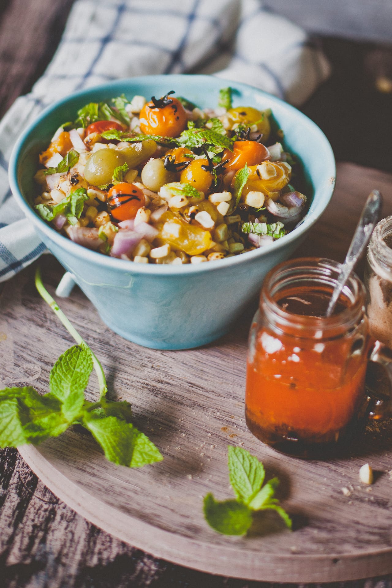 Grilled Corn and Heirloom Tomatoes Salad | Playful Cooking