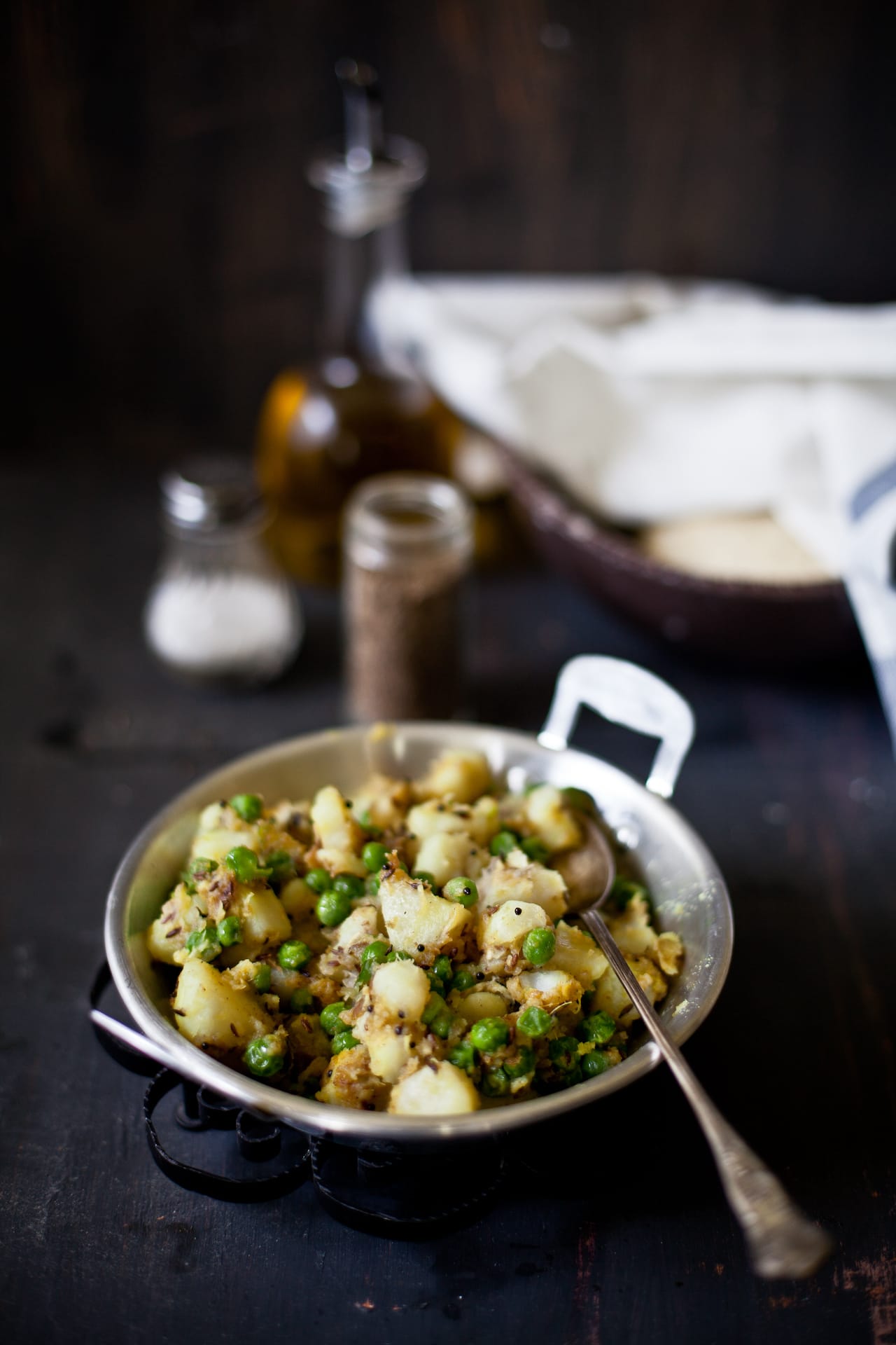 Potatoes and Peas filling for Samosas | Playful Cooking