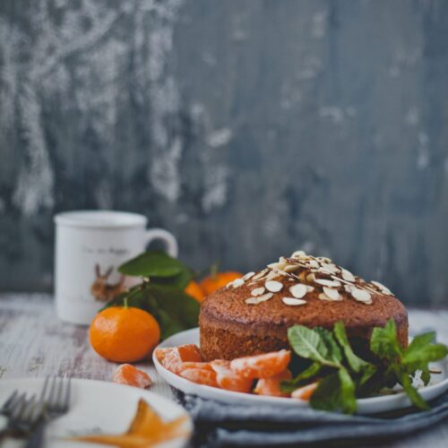 Orange Mint Almond Cake | Playful Cooking
