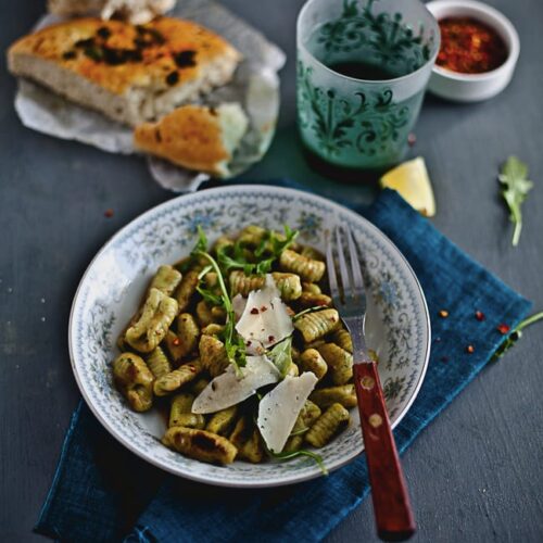 Arugula Gnocchi with Spicy Brown Butter Sauce | Playful Cooking