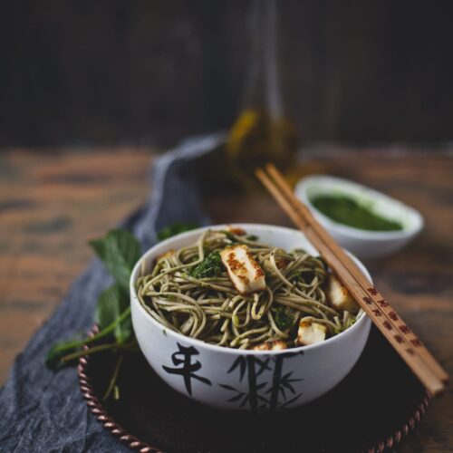 Soba Noodle With Chimichurri And Paneer | Playful Cooking