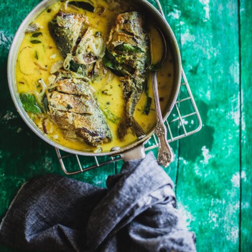 Mackerel with fresh peppercorn and coconut milk | Playful Cooking