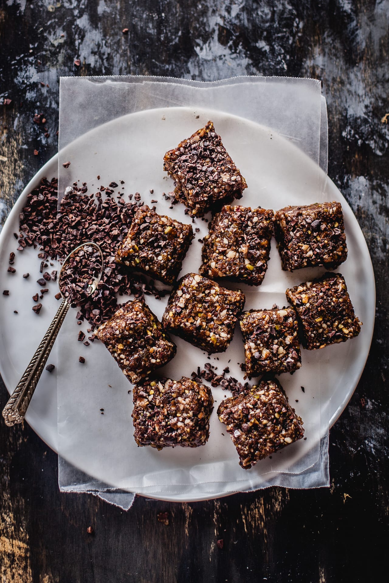 Date And Nuts Energy Bars With Cocoa Nibs | Playful Cooking