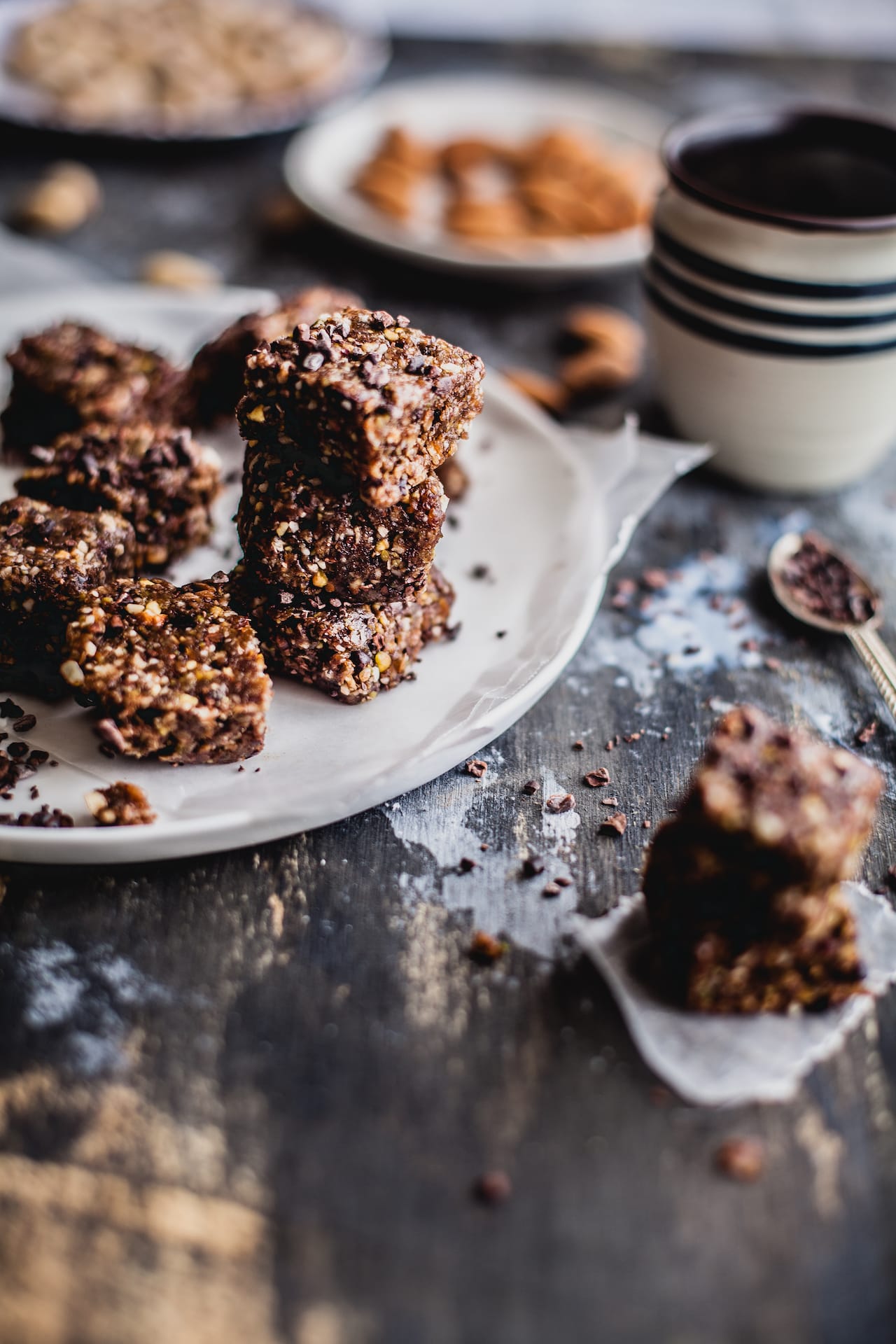 Date And Nuts Energy Bars With Cocoa Nibs | Playful Cooking
