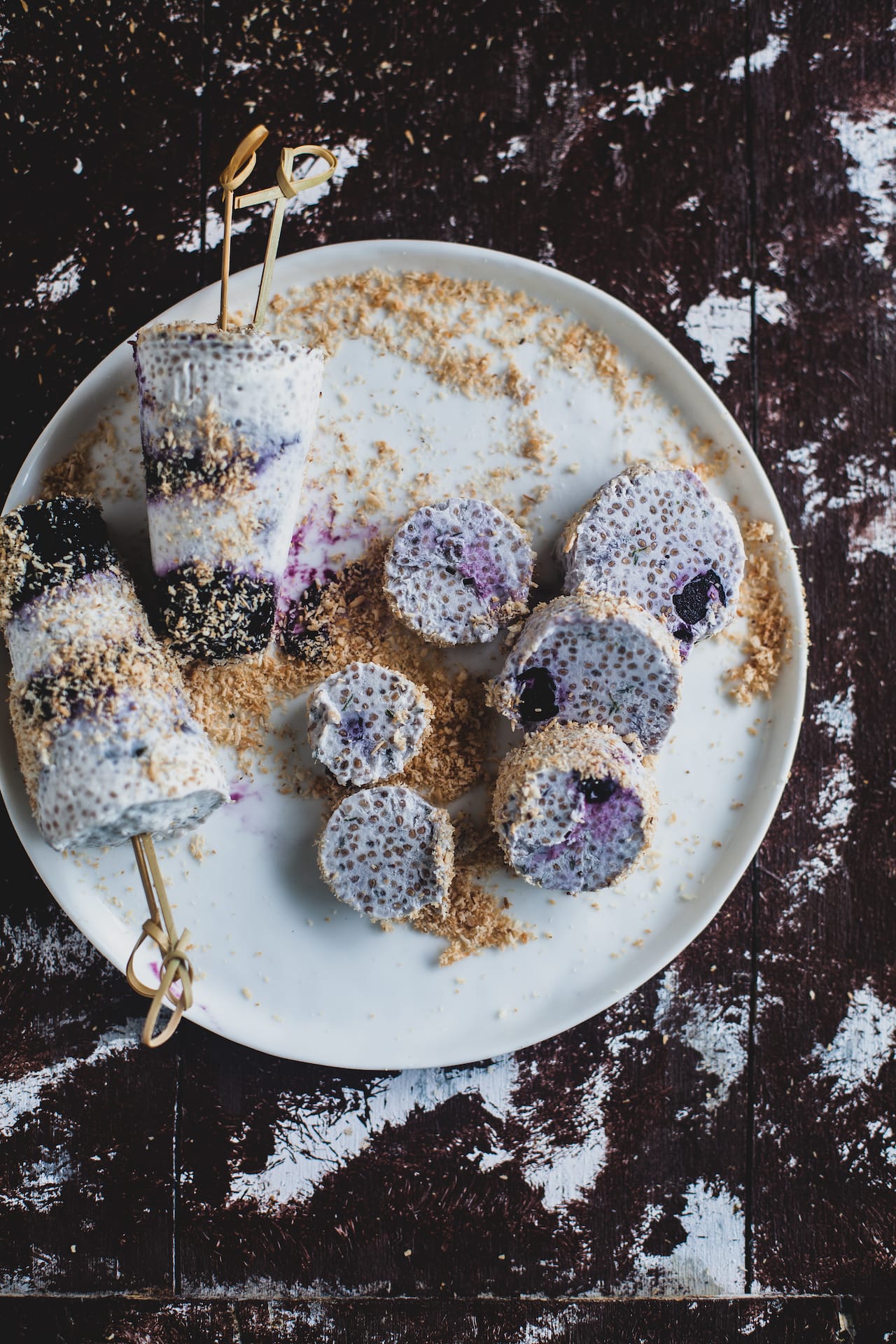 Coconut Blueberry Chia Kulfi | Playful Cooking