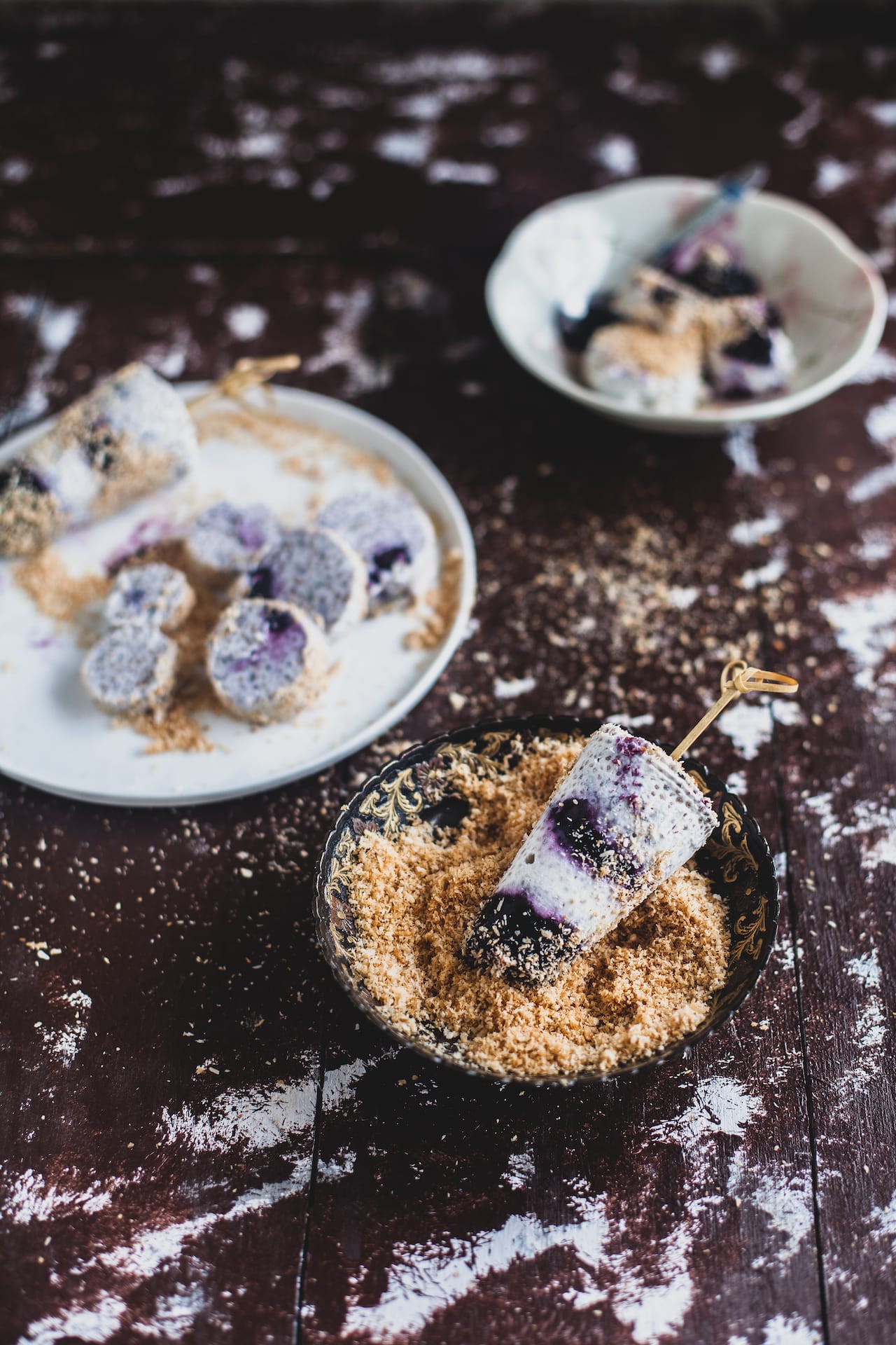 Coconut Blueberry Chia Kulfi | Playful Cooking