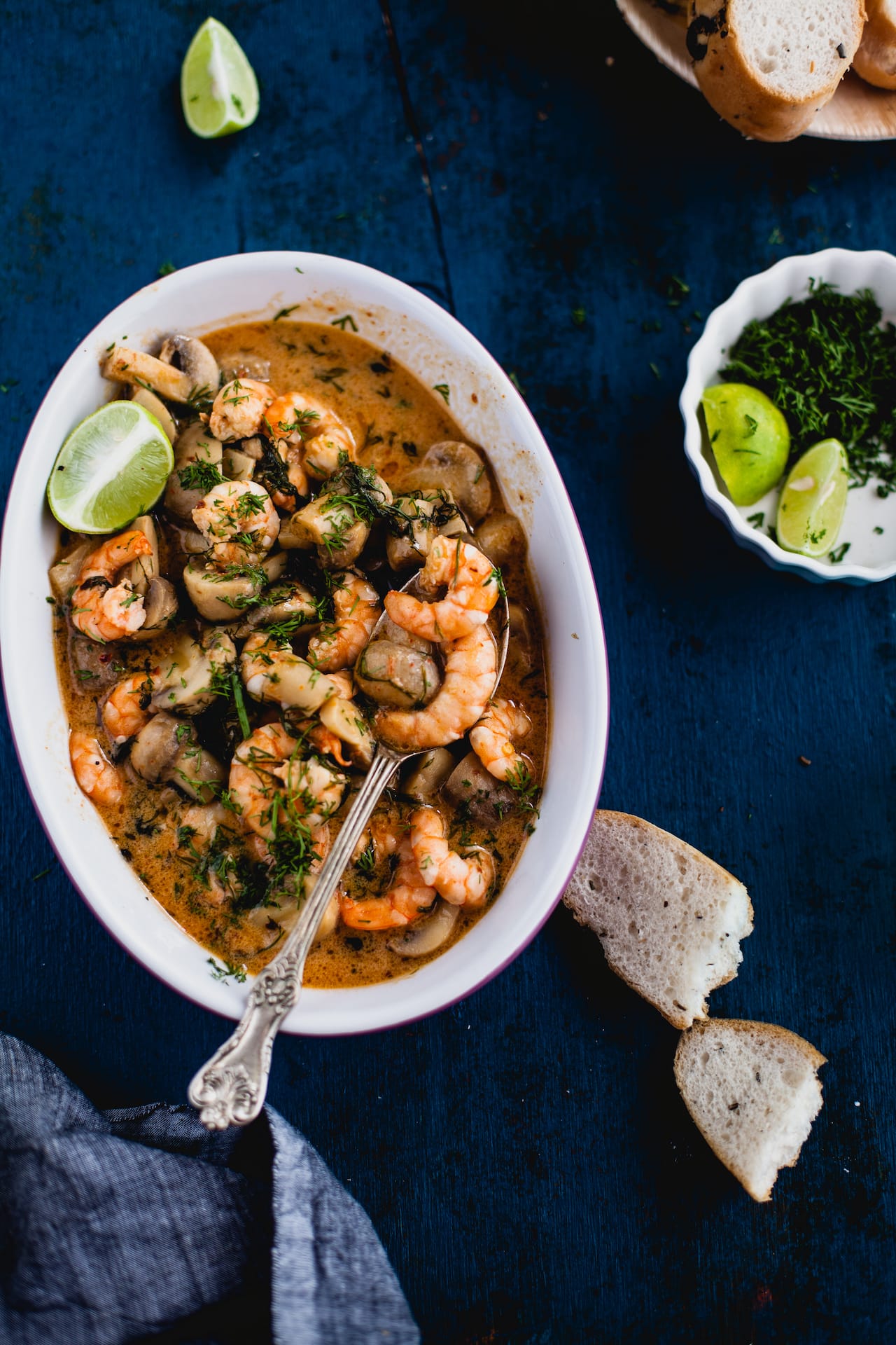 Shrimp and Mushroom in Ginger Lemon Sauce |Playful Cooking