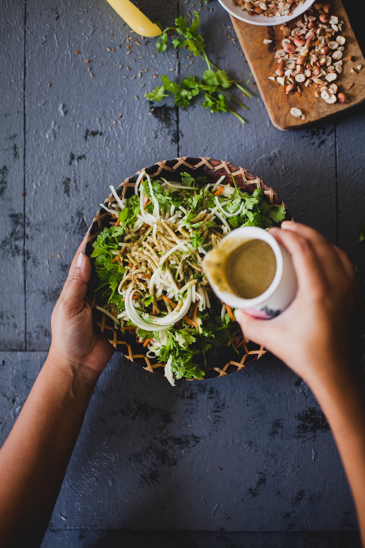 Spicy Mackerel Raw Papaya Salad| Playful Cooking