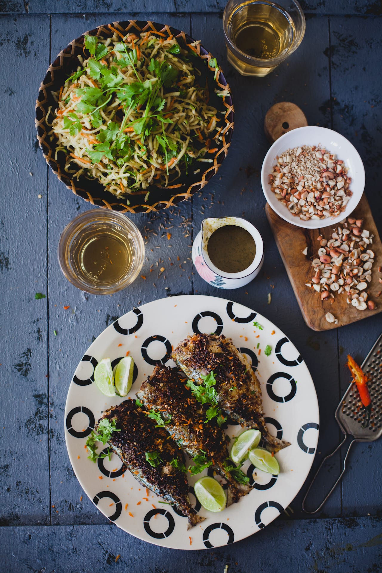 Spicy Mackerel Raw Papaya Salad| Playful Cooking