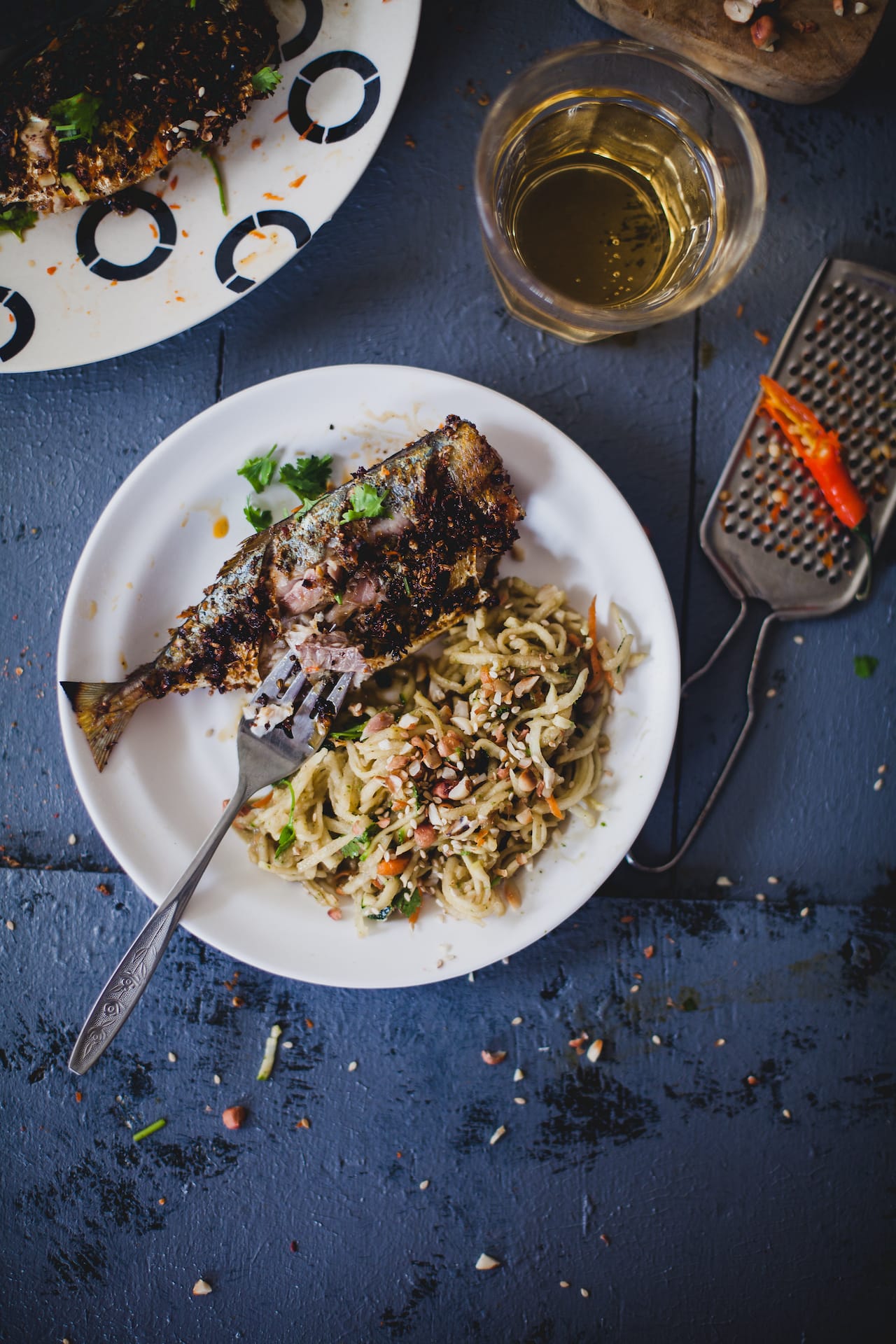 Spicy Mackerel With Raw Papaya Salad| Playful Cooking