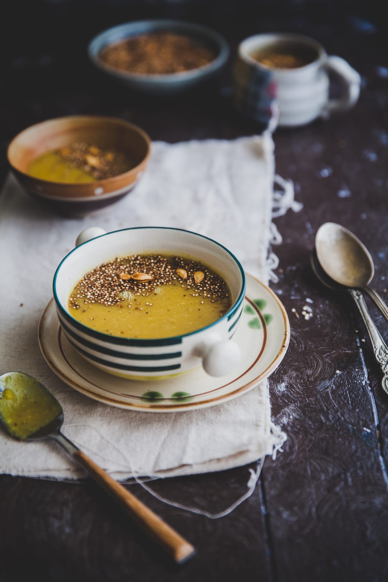 Pumpkin Soup With Toasted Quinoa | Playful Cooking #soup #pumpkin #quinoa