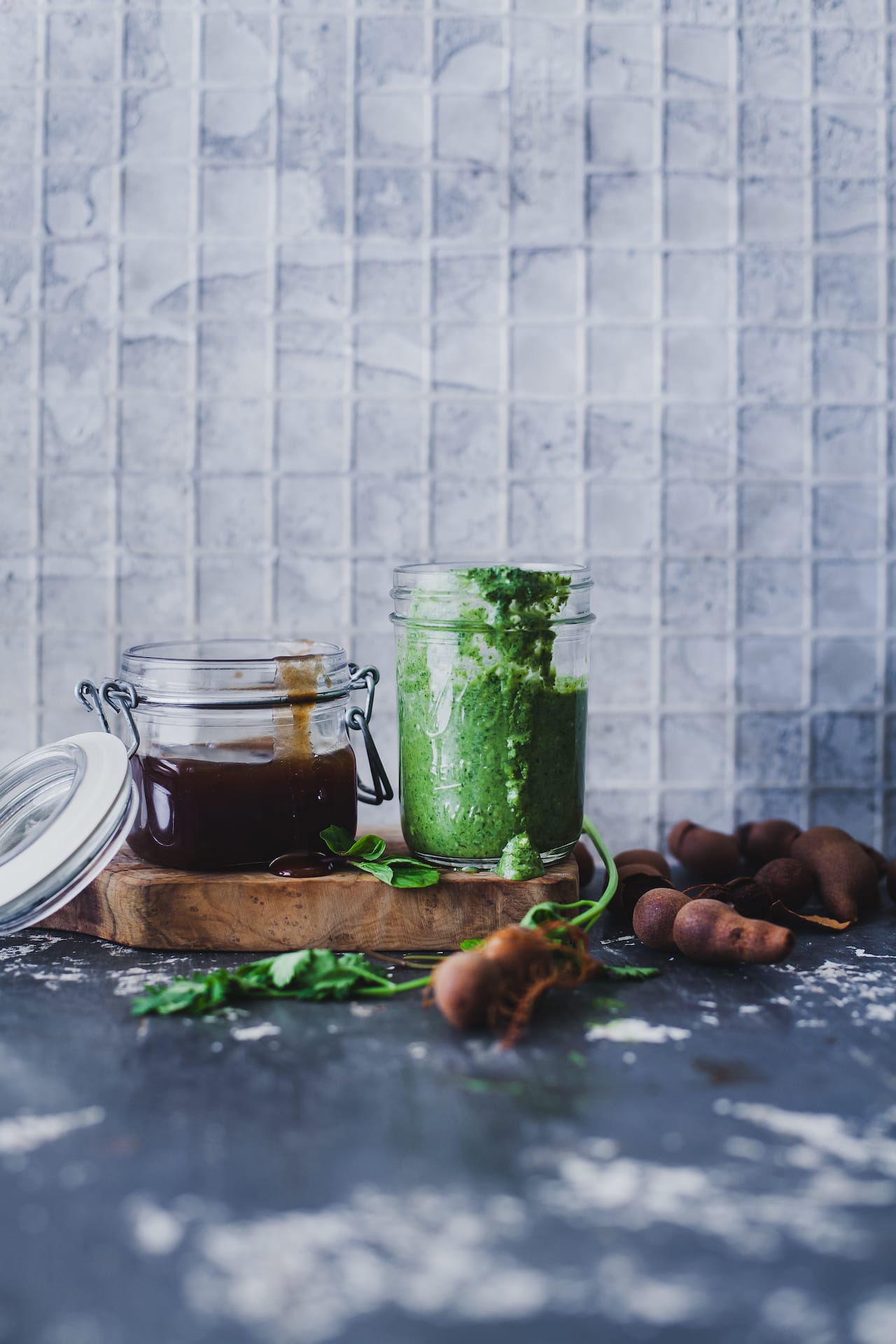 Coriander Chutney And Tamarind Chutney Playful Cooking