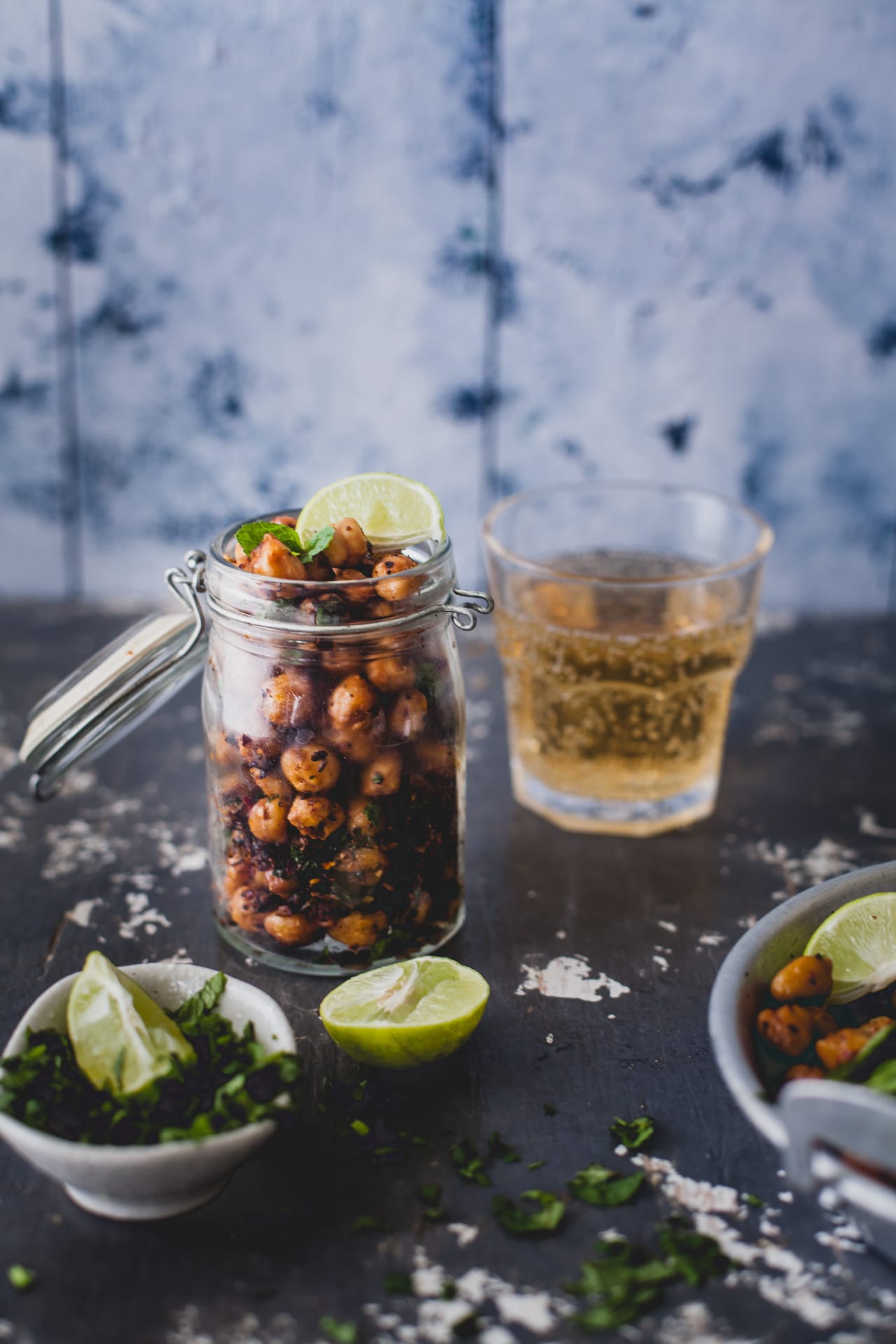 Garlic Chili Roasted Chickpeas | Playful Cooking