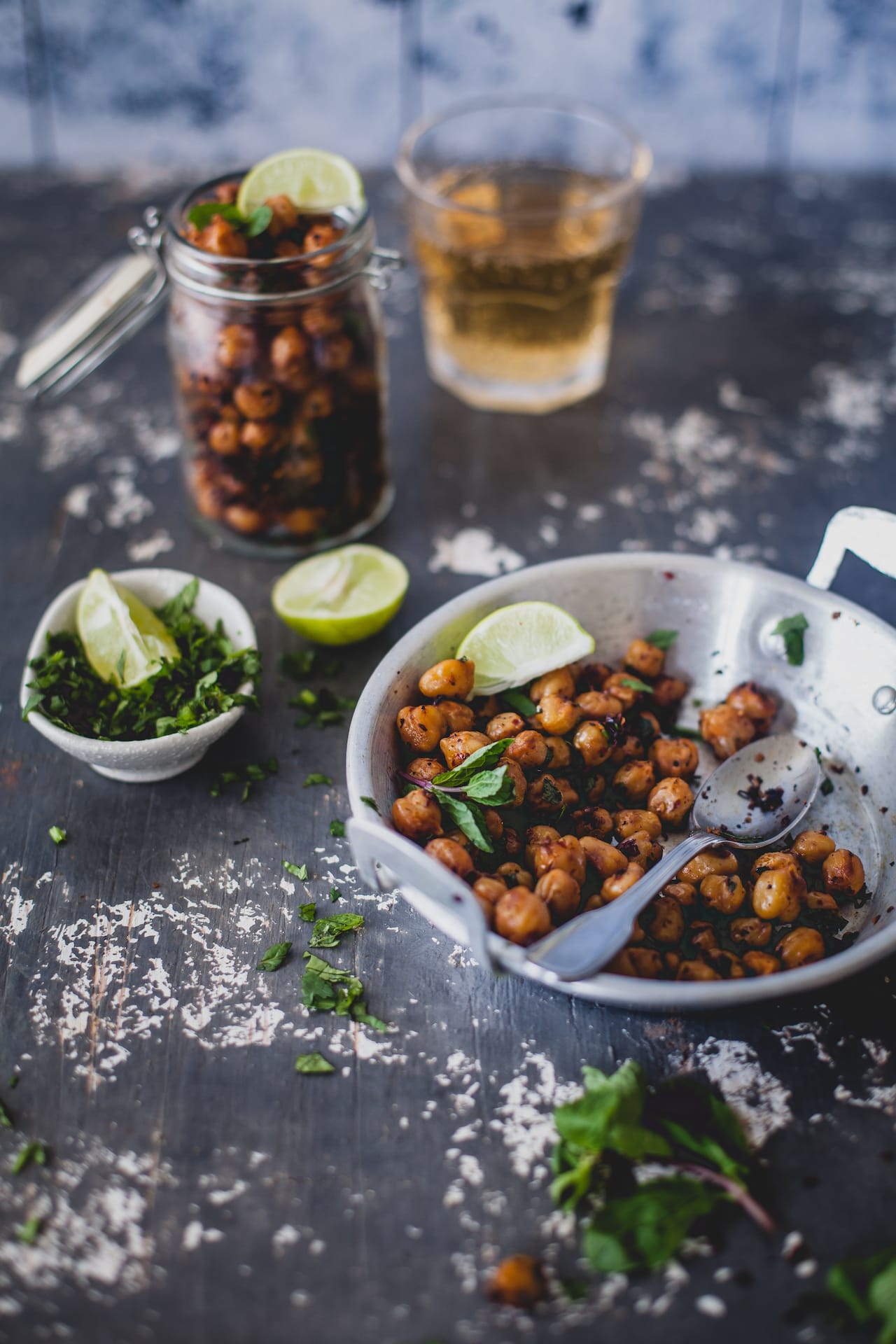 Garlic Chili Roasted Chickpeas Playful Cooking