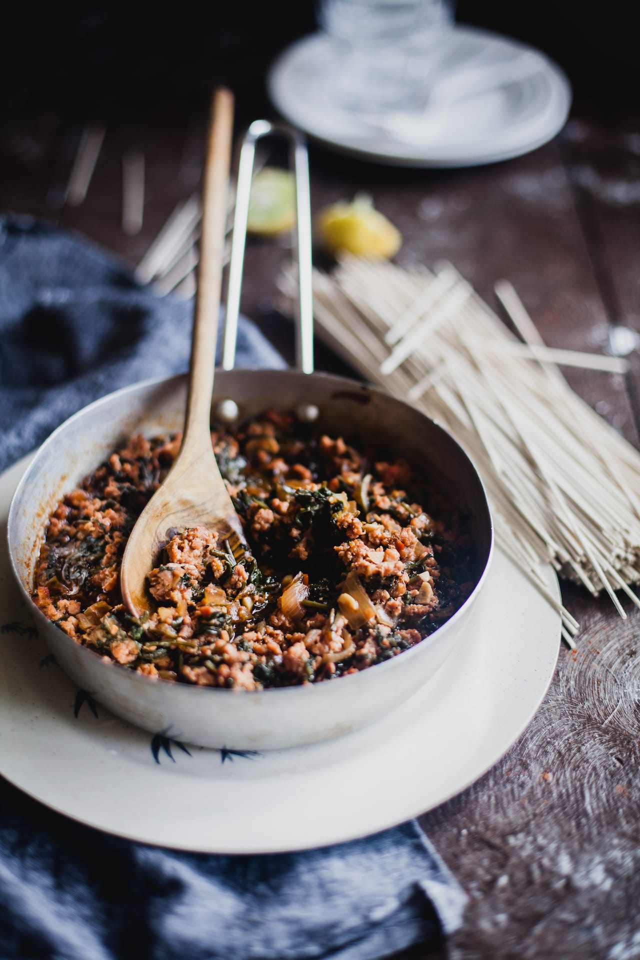 Spinach Chicken Soba Noodle | Playful Cooking