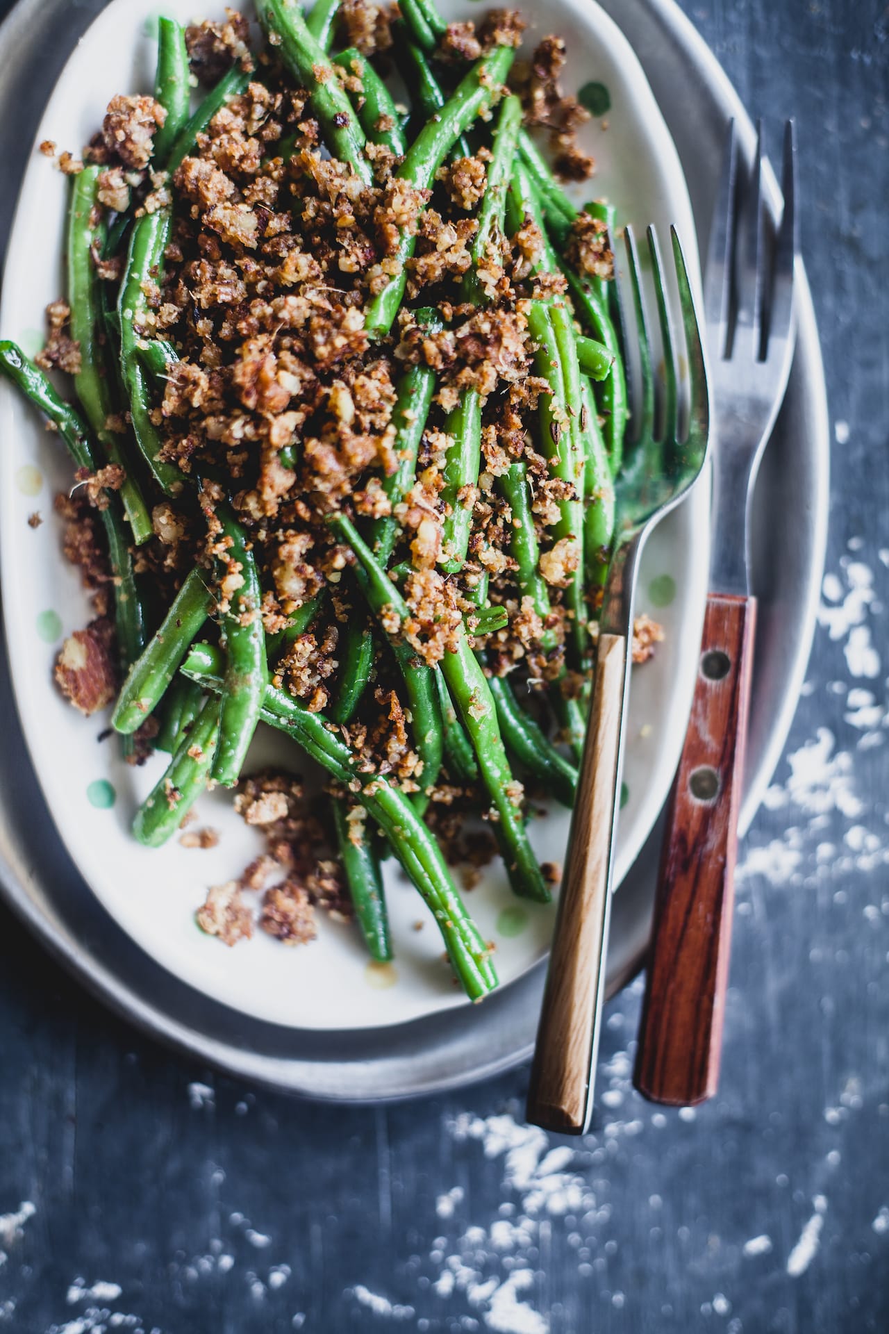 Almond and Coconut Crusted Green Beans | Playful Cooking