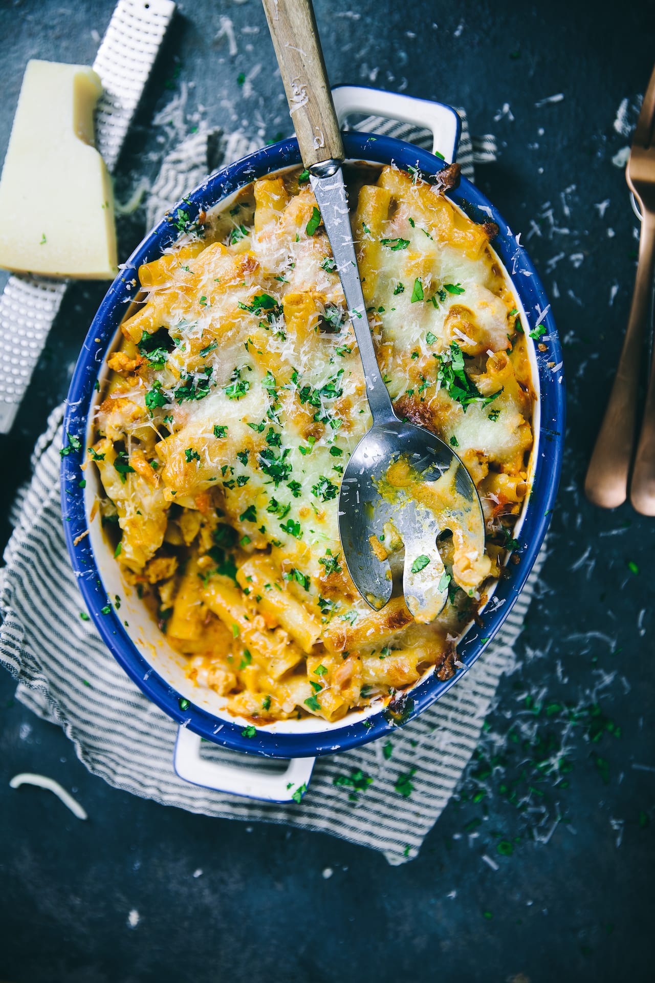 Chicken Bolognese Baked Ziti | Playful Cooking