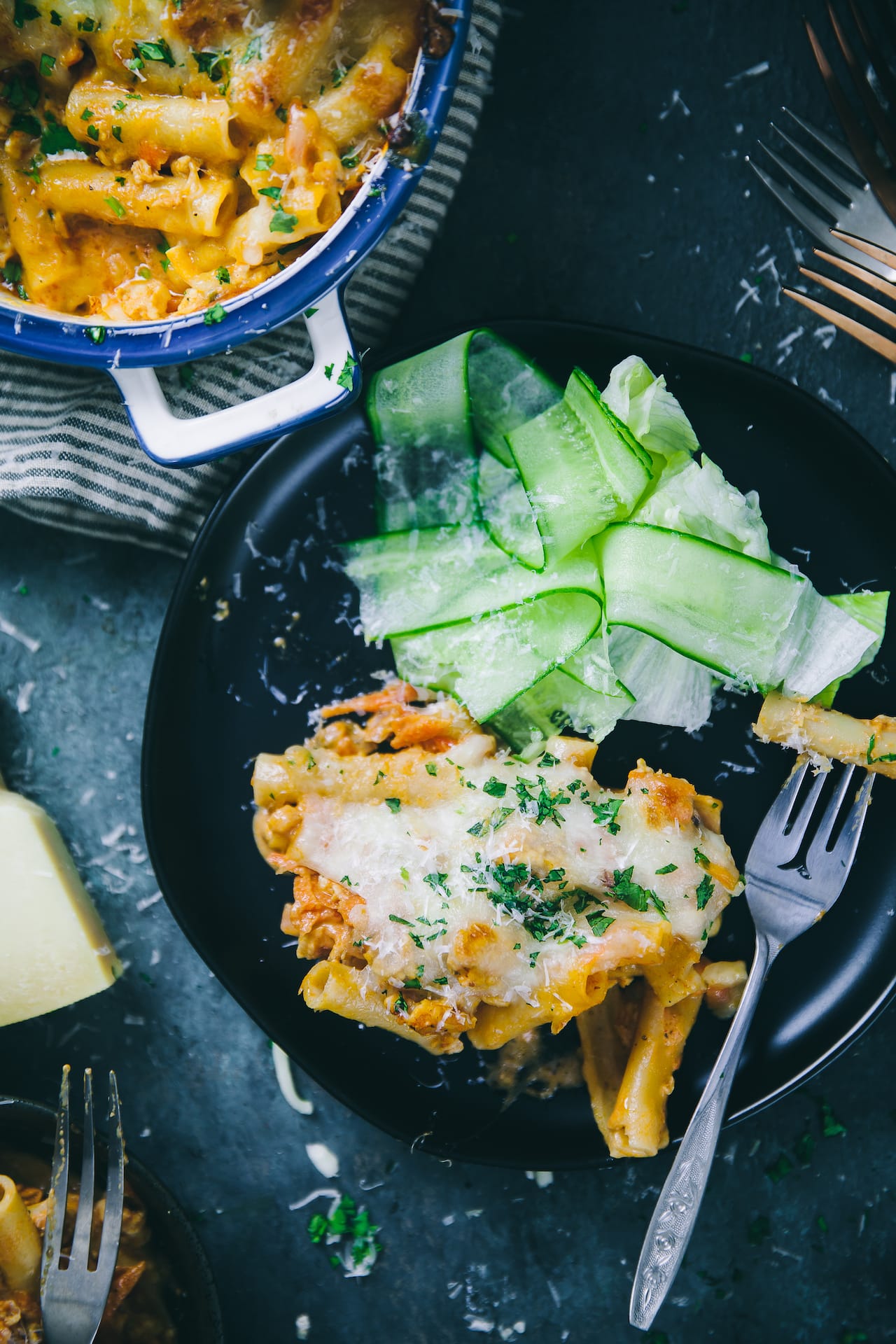 Chicken Bolognese Baked Ziti | Playful Cooking