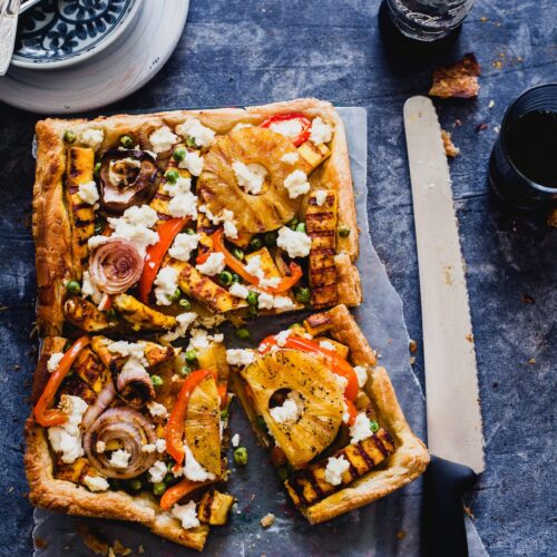 Grilled Paneer and Pineapple Tart | Playful Cooking