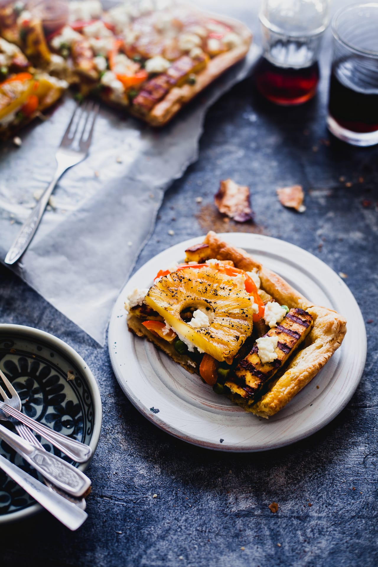 Grilled Paneer and Pineapple Tart | Playful Cooking