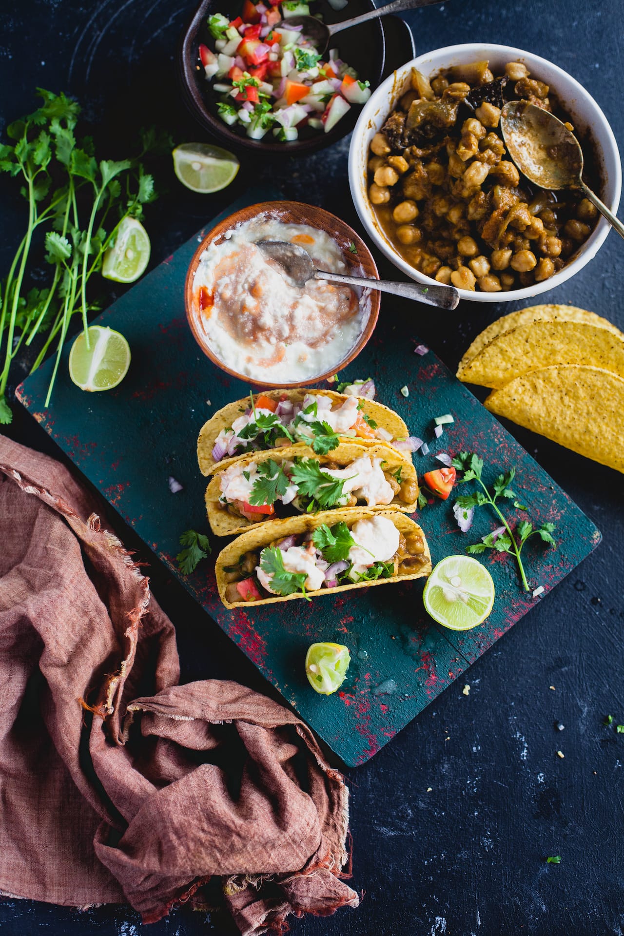 Chole Taco (Chickpea Stew Taco)| Playful Cooking