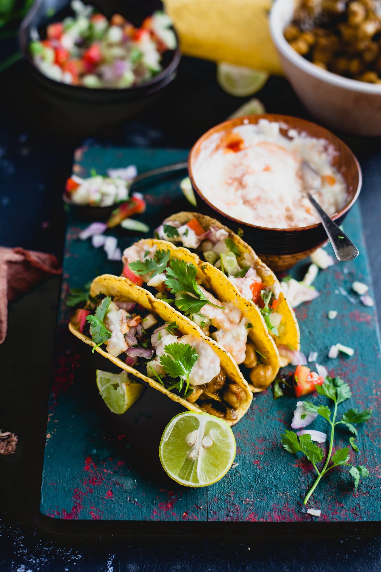 Chole Taco (Chickpea Stew Taco)| Playful Cooking