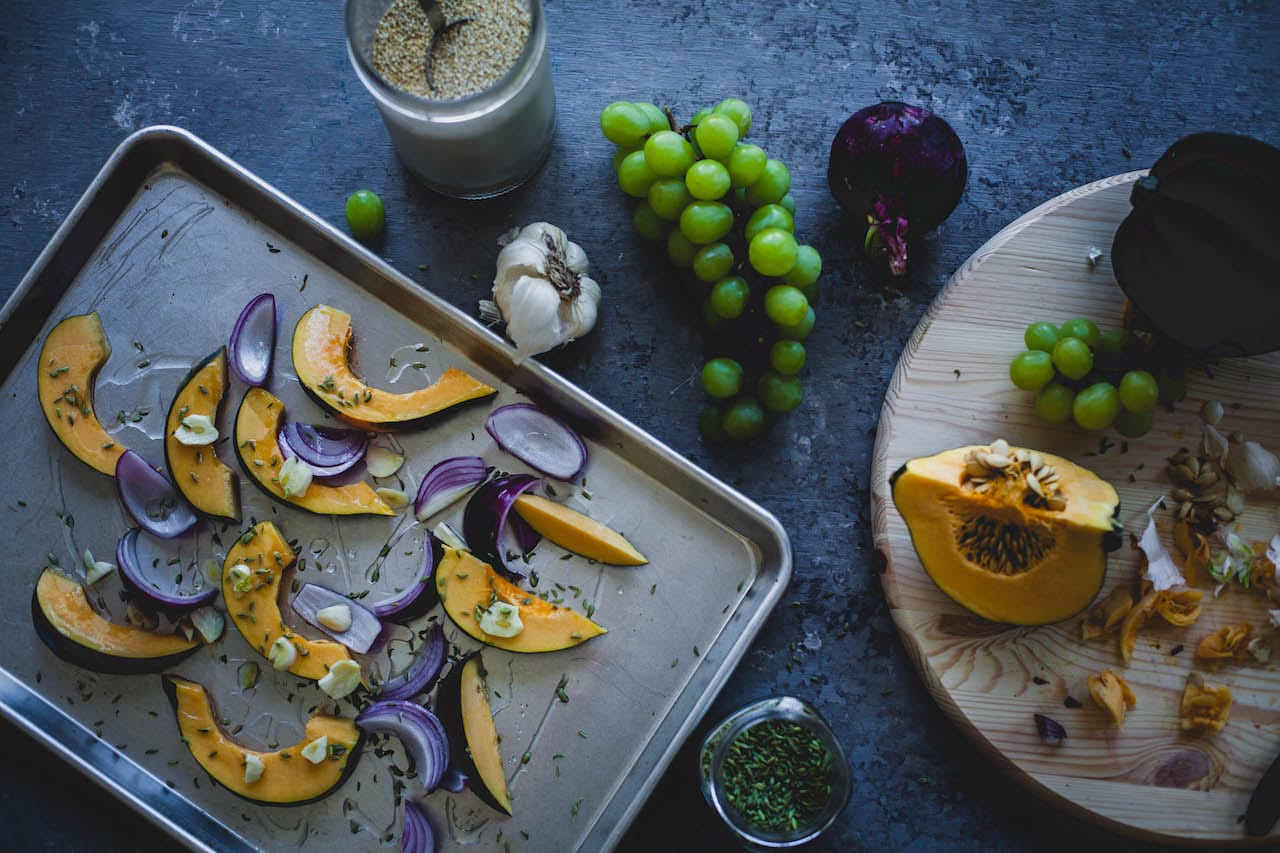 Fennel Roasted Acorn Squash With Quinoa | Playful Cooking