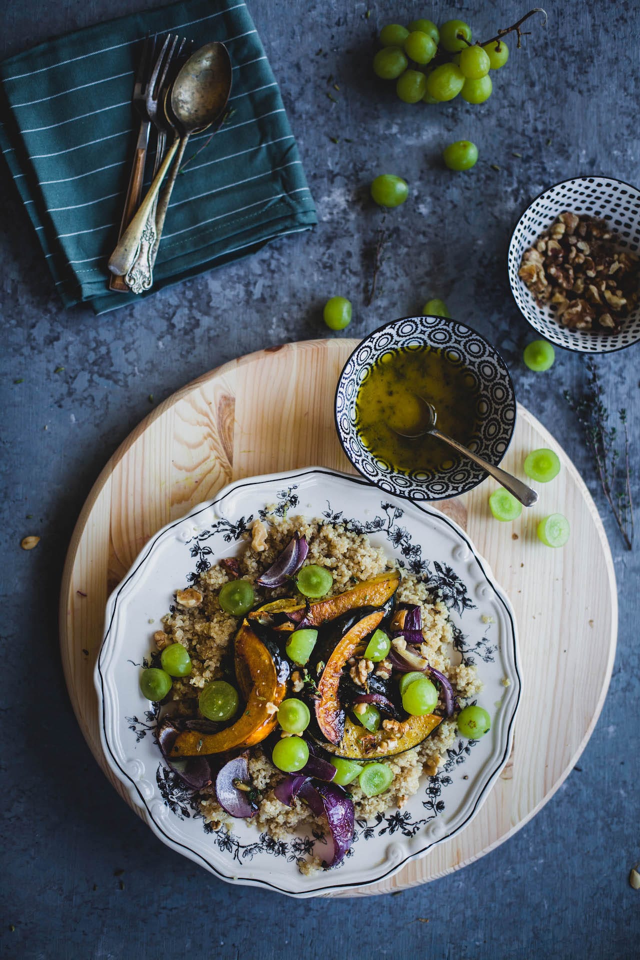 Fennel Roasted Acorn Squash With Quinoa | Playful Cooking