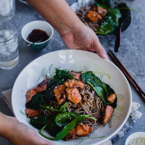 Soba Noodles With Salmon | Playful Cooking