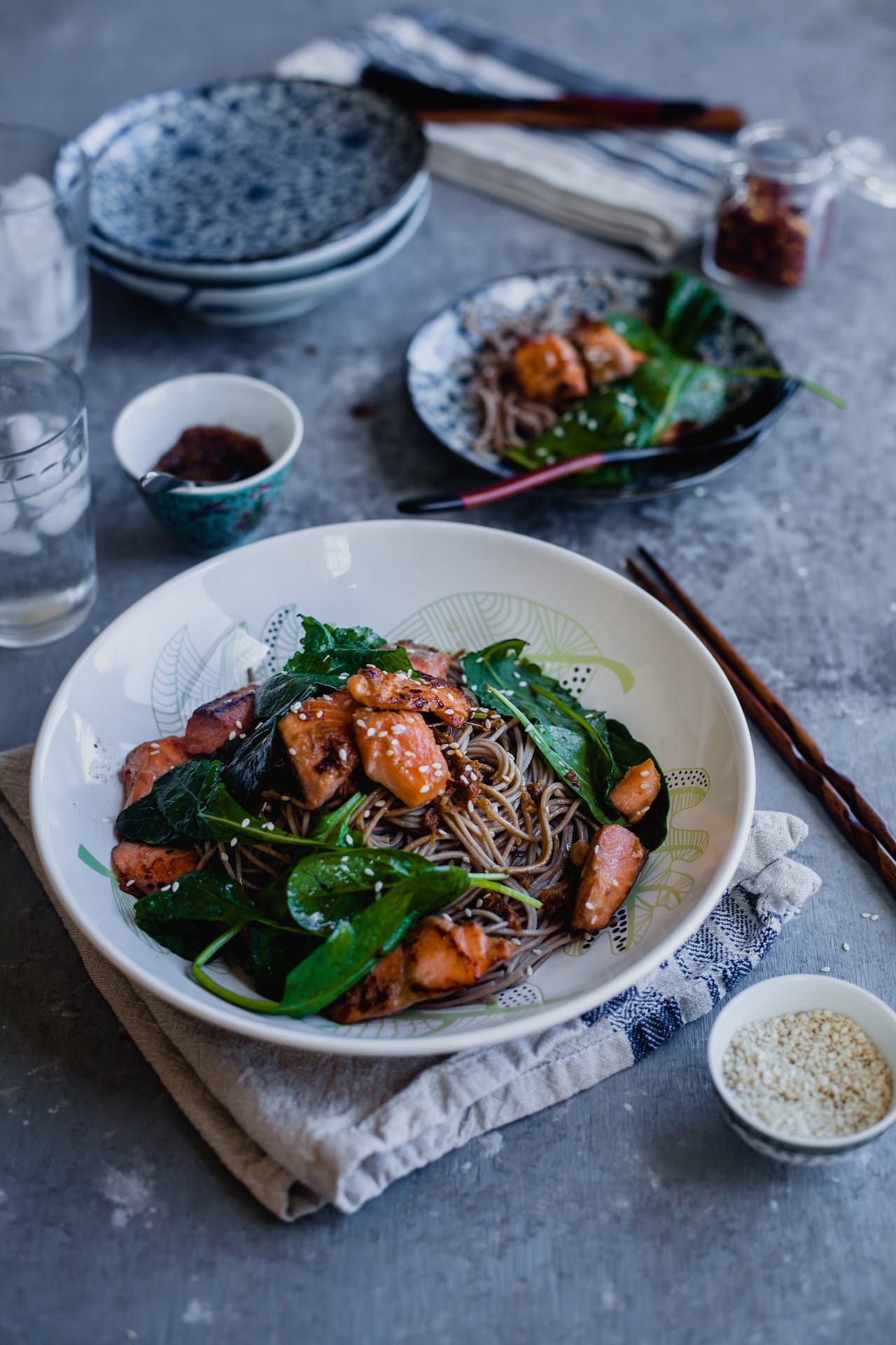 Soba Noodles With Salmon | Playful Cooking