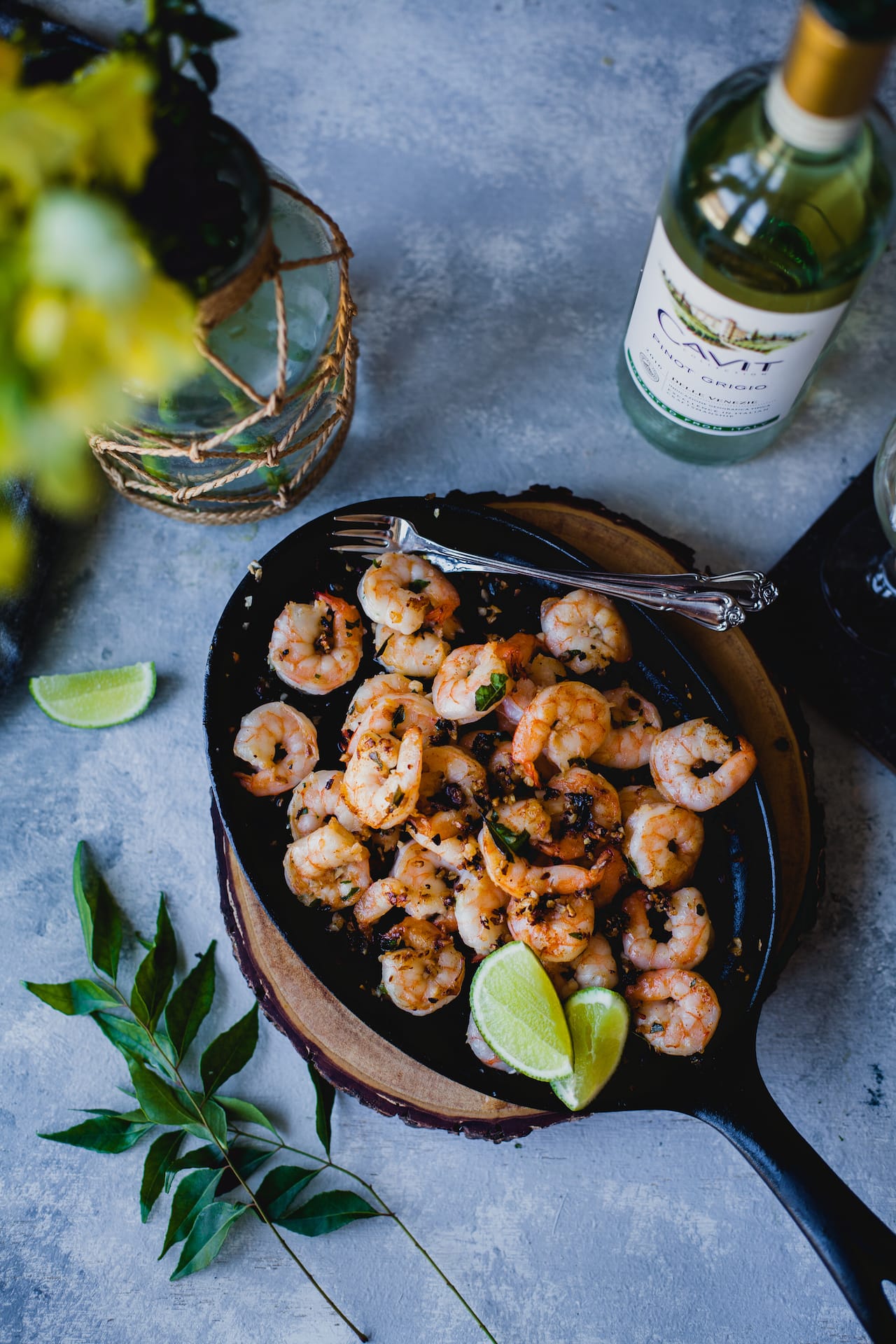 Curry Leaves And Garlic Shrimp Zoodles | Playful Cooking