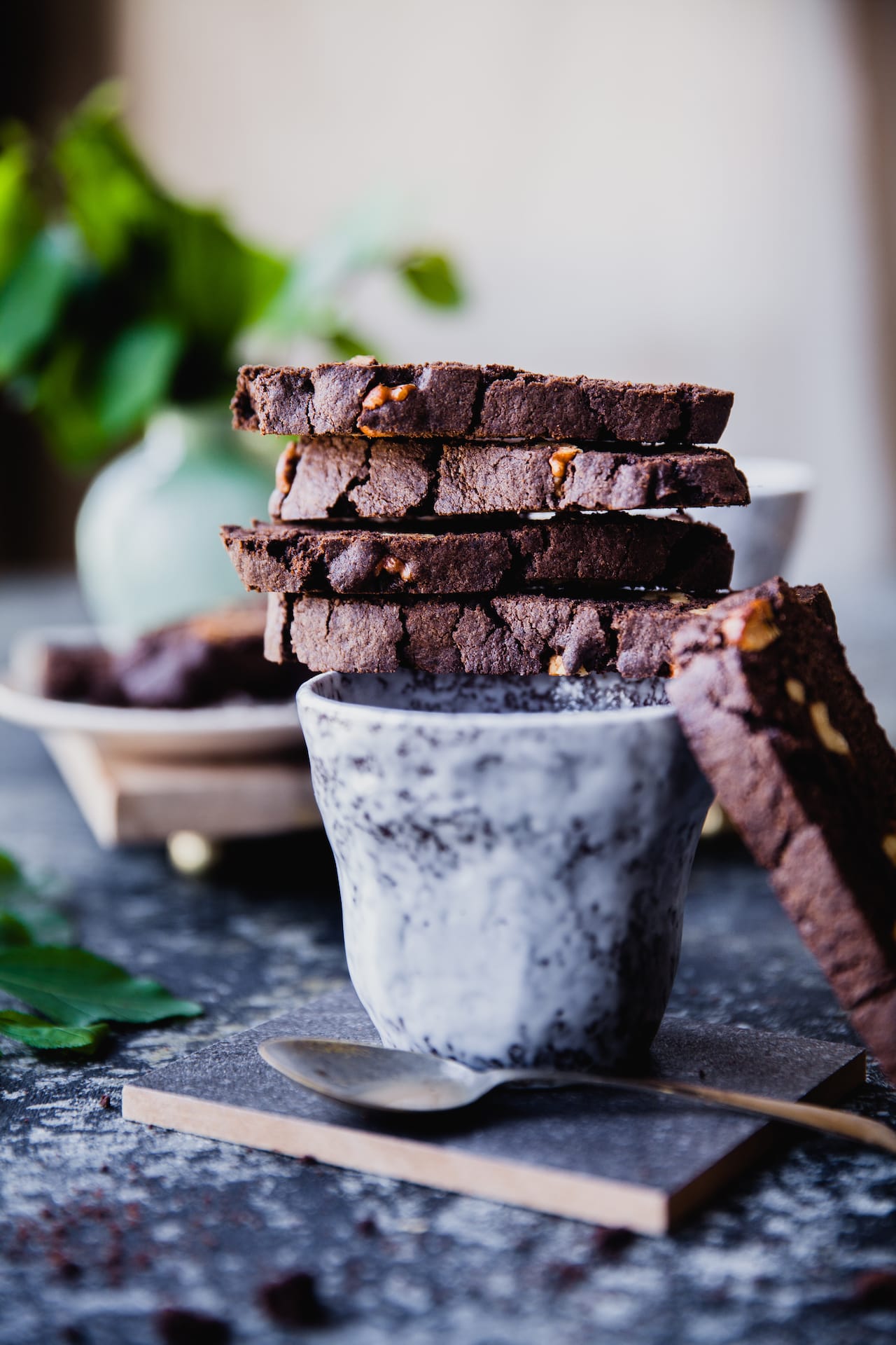 Chocolate Walnut Biscotti | Playful Cooking