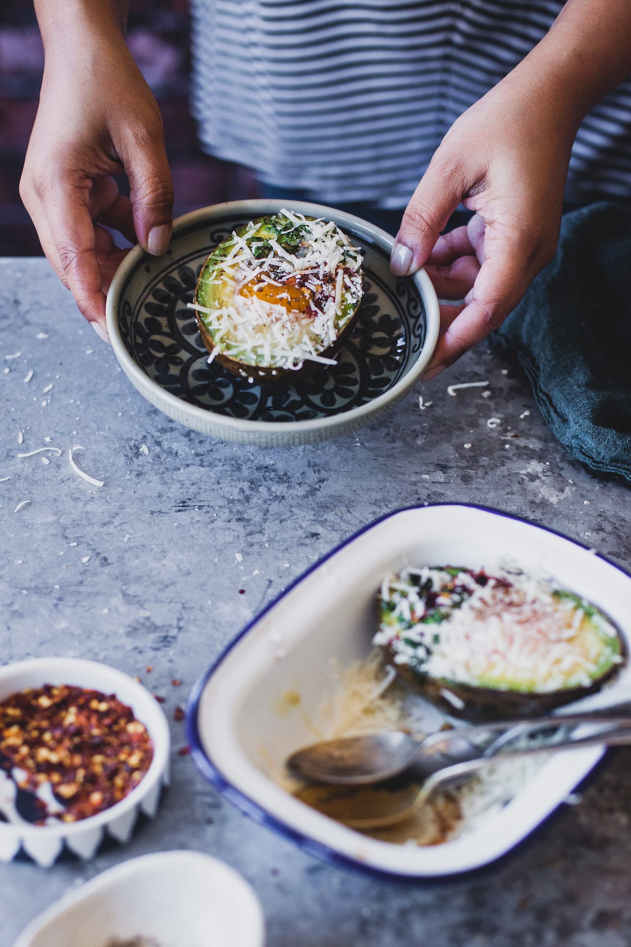 Egg Spinach Baked Avocado | Playful Cooking