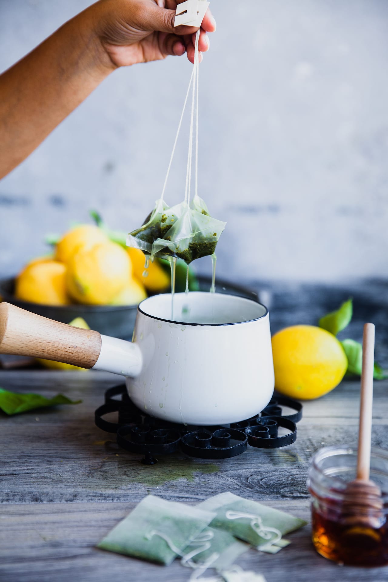 Green Tea Mint Lemonade | Playful Cooking