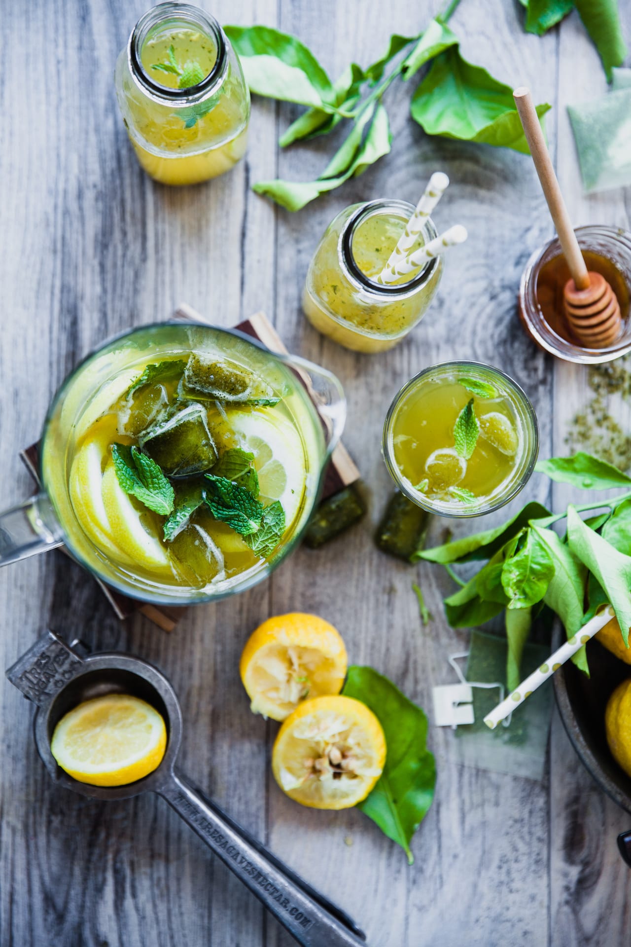 Green Tea Mint Lemonade Playful Cooking