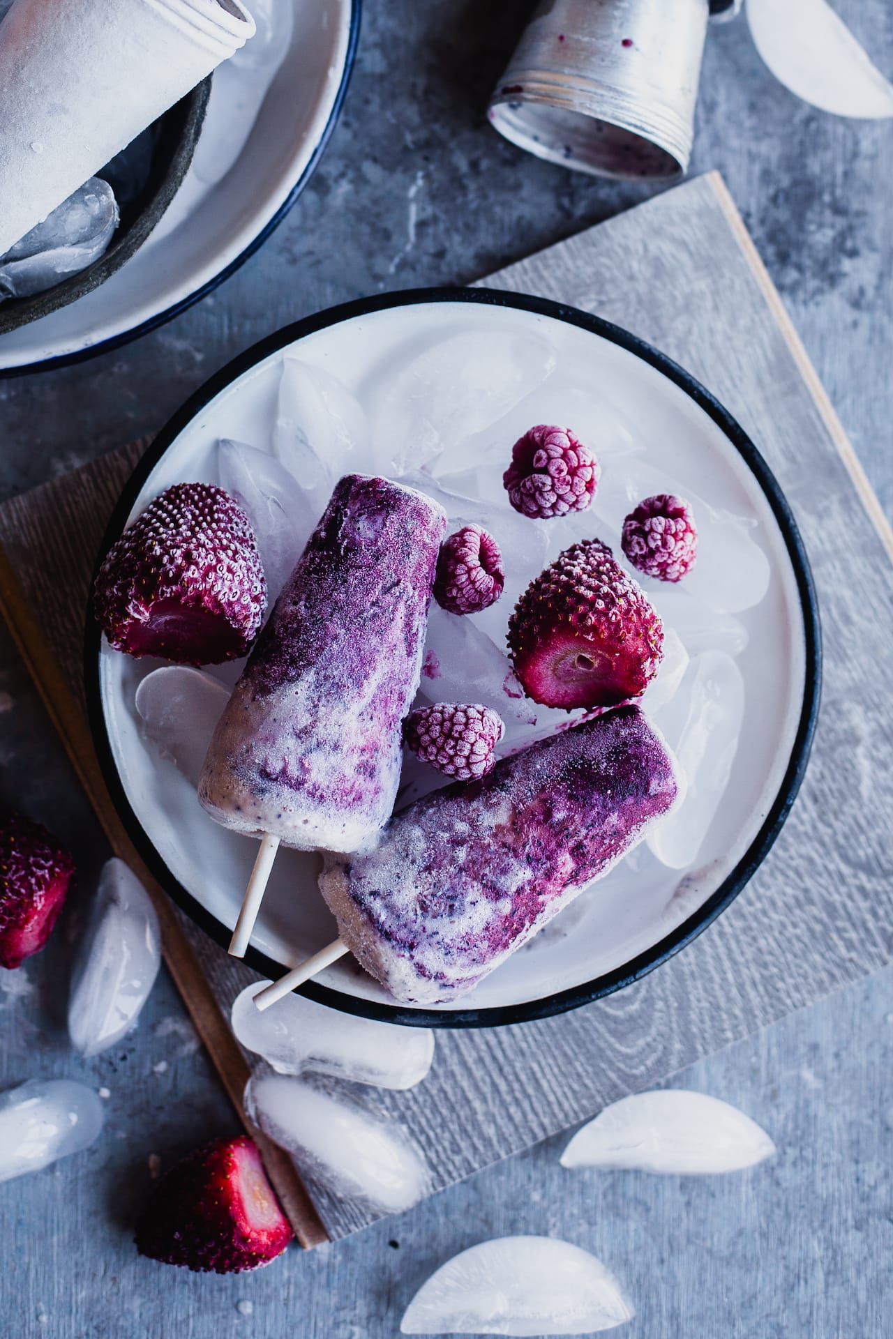 Instant Berry Kulfi (Instant Berry Creamsicles) | Playful Cooking