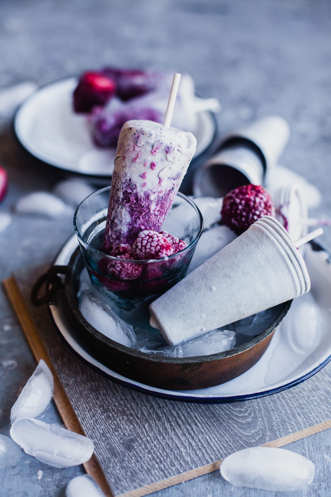 Instant Berry Kulfi (Instant Berry Creamsicles) | Playful Cooking