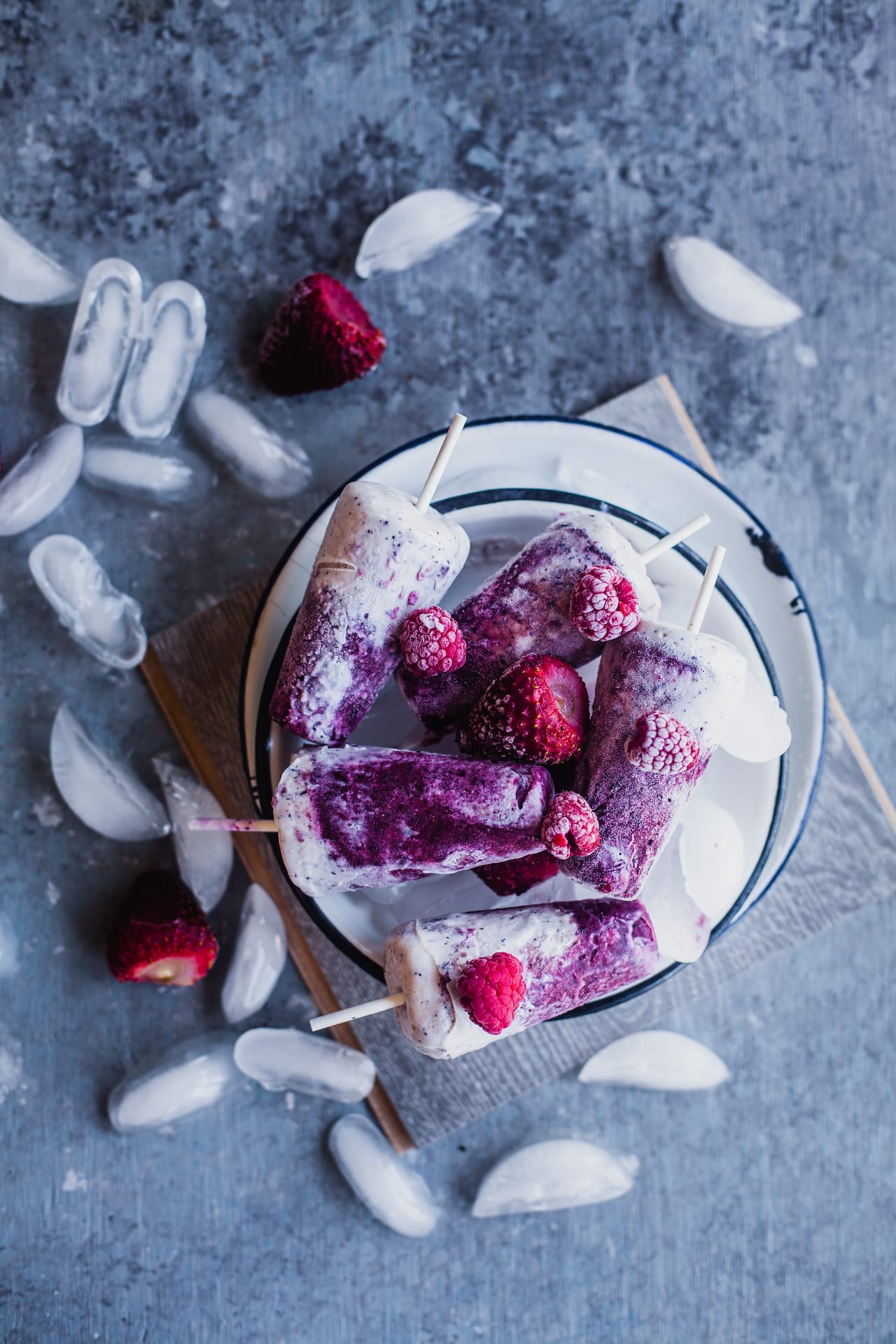 Instant Berry Kulfi (Instant Berry Creamsicles) | Playful Cooking