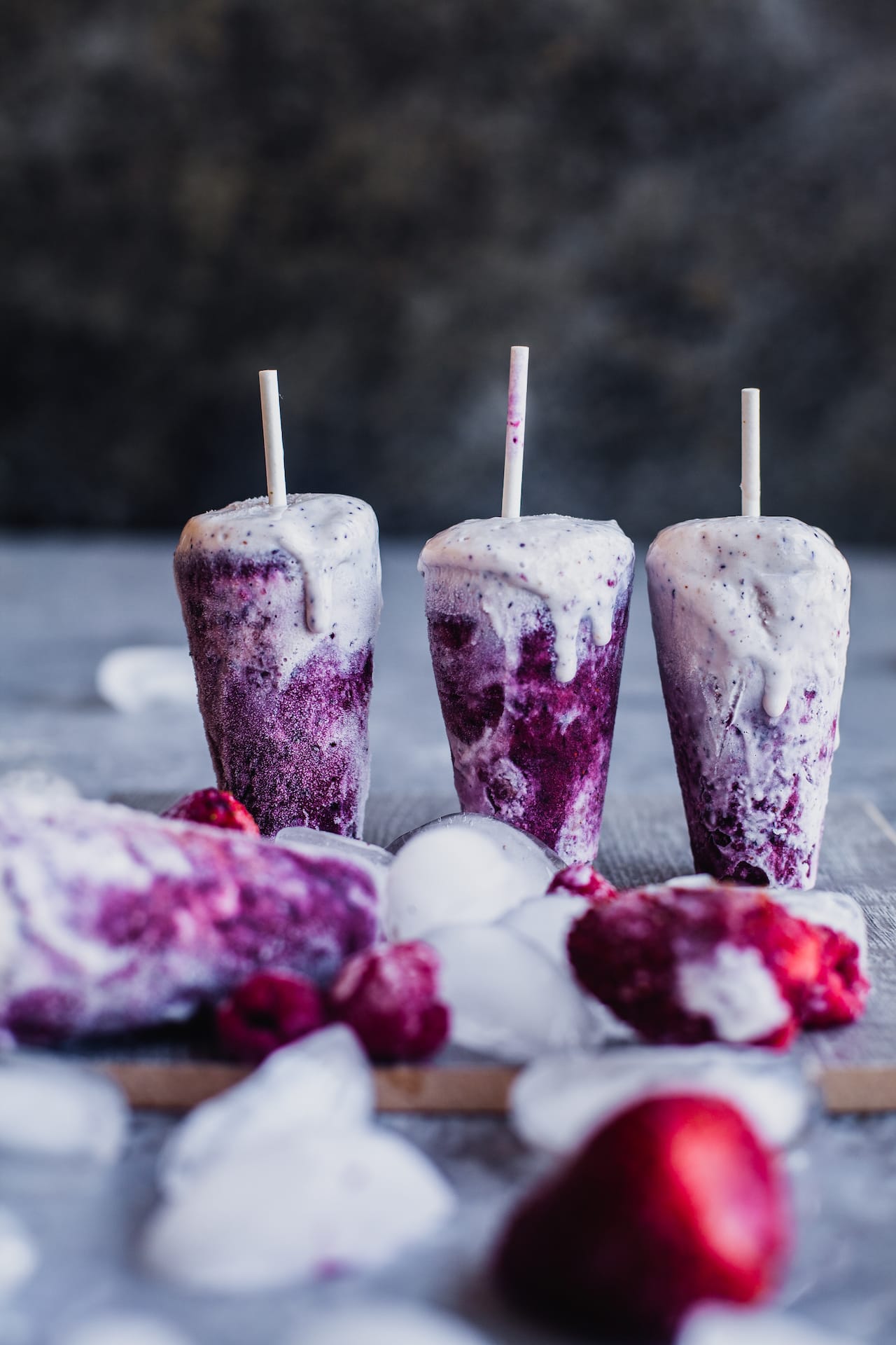 Instant Berry Kulfi (Instant Berry Creamsicles) | Playful Cooking